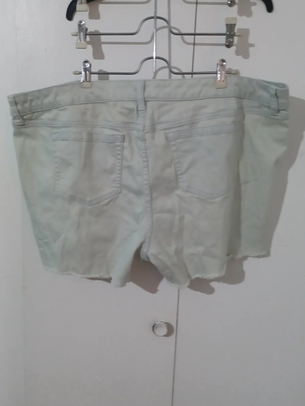 torrid Mint Green Distressed Denim Shorts